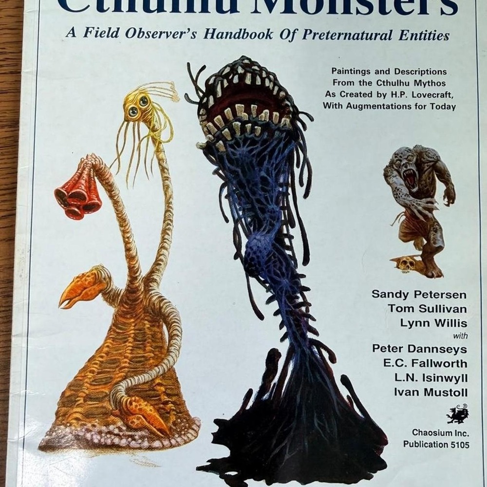 S. Petersen's Field Guide to Cthulhu Monsters RPG Role Play paperback book